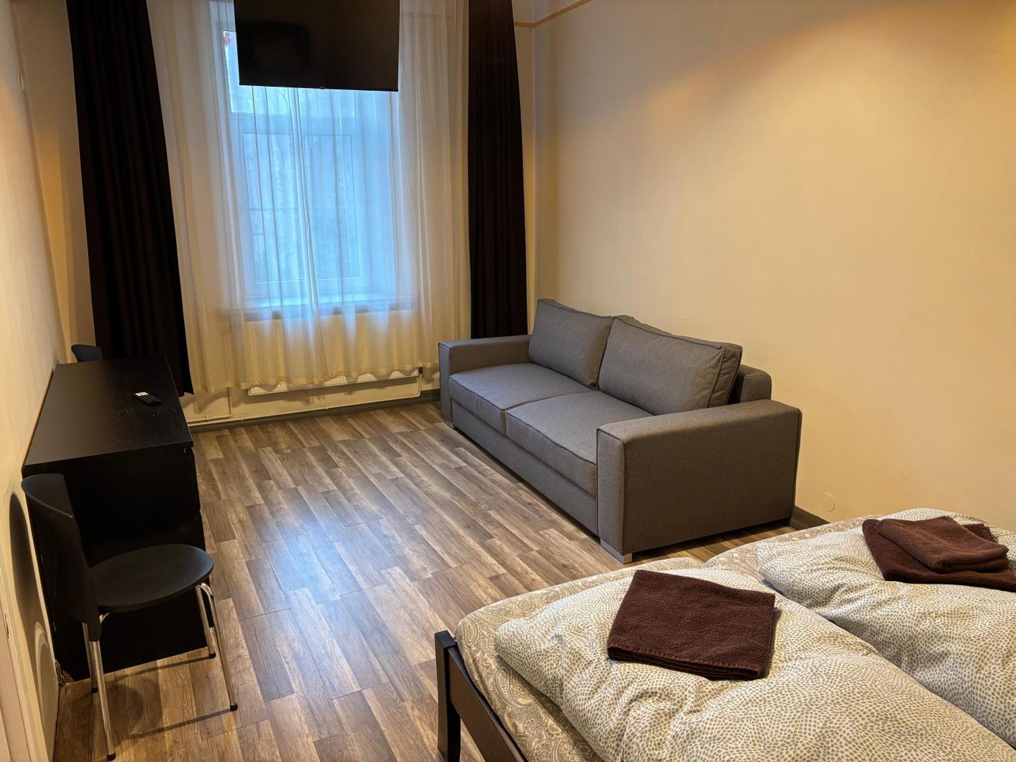 Aparthotel 리가 외부 사진 A typical room at the hostel