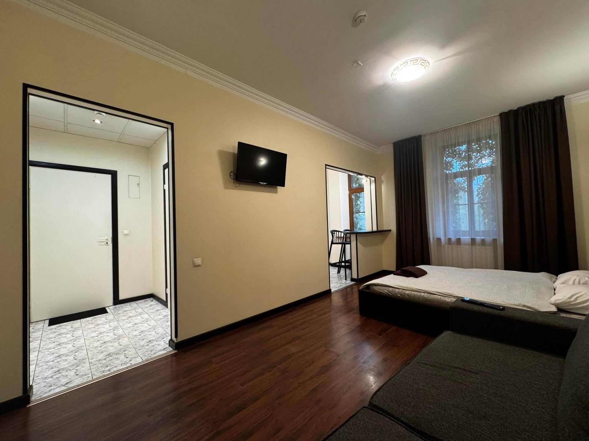 Aparthotel 리가 외부 사진 A room at the hotel